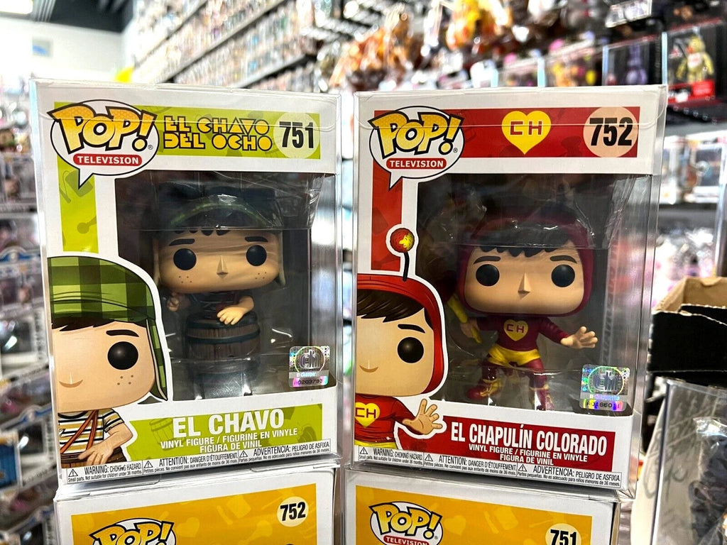 Funko Pops El Chapulin Colorado and El Chavo Del Ocho 751 & 752 Vaulted MINT!