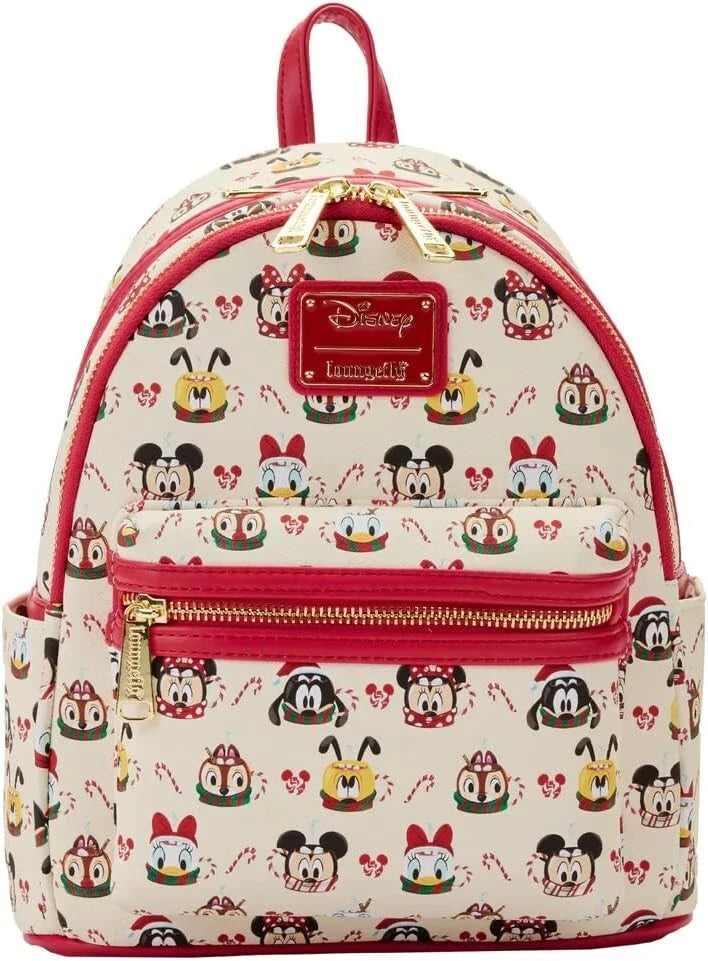 Loungefly Disney Hot Cocoa SCENTED Double Strap Mini Backpack + Ear Headband Set
