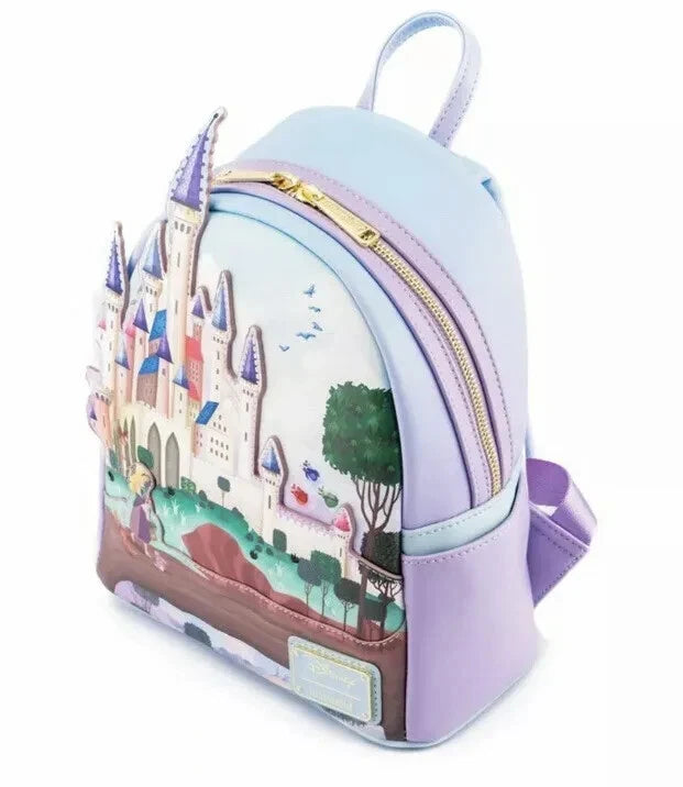 Loungefly Disney Princess Castle Series Sleeping Beauty Double Strap Backpack