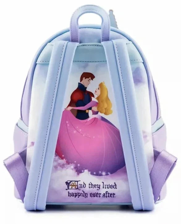 Loungefly Disney Princess Castle Series Sleeping Beauty Double Strap Backpack