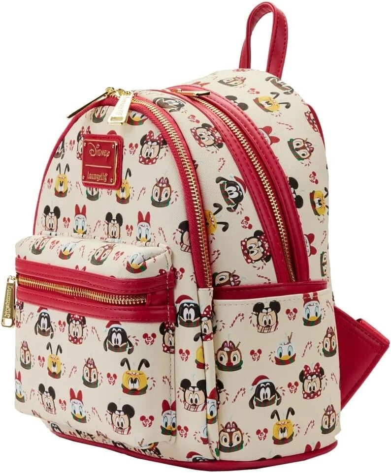 Loungefly Disney Hot Cocoa SCENTED Double Strap Mini Backpack + Ear Headband Set