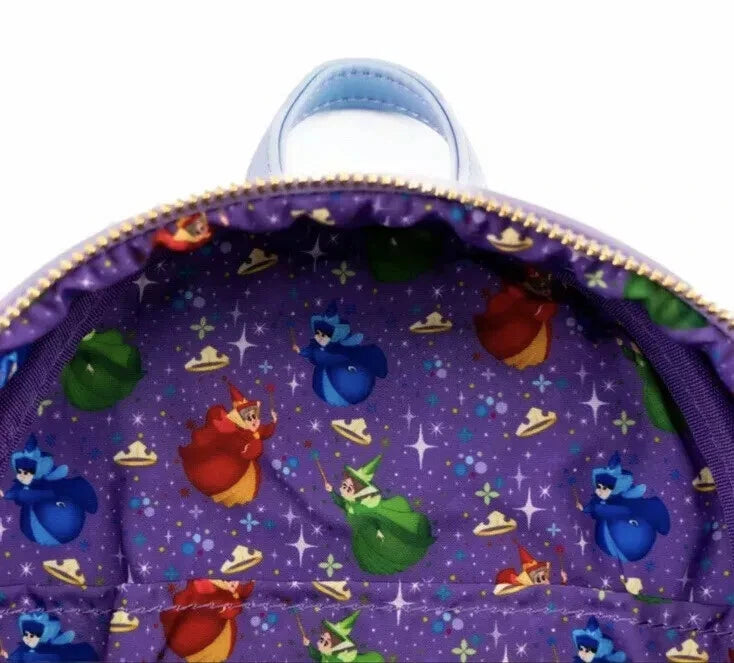 Loungefly Disney Princess Castle Series Sleeping Beauty Double Strap Backpack