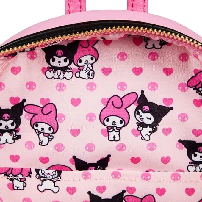 Loungefly Sanrio Kuromi and My Melody Mini Backpack