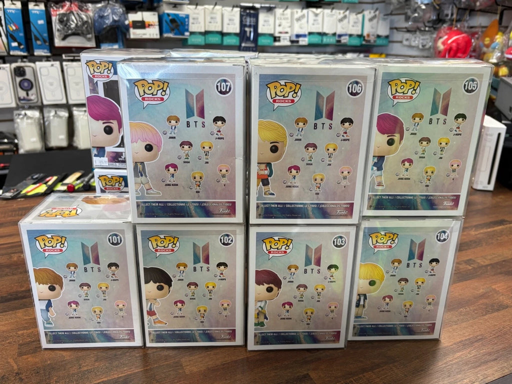 Funko Pop BTS KPOP DNA First Edition Rocks Lot Of 7 With PROTECTORS