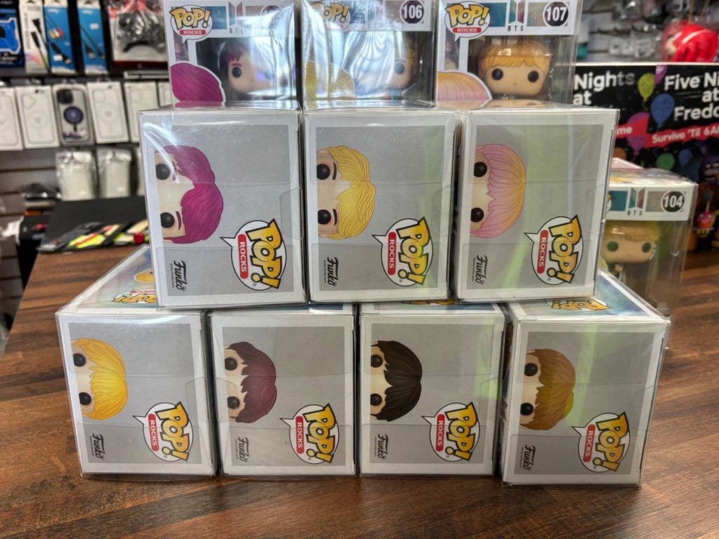 Funko Pop BTS KPOP DNA First Edition Rocks Lot Of 7 With PROTECTORS