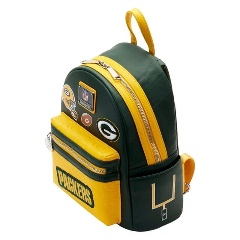 Loungefly NFL Football Green Bay Packers Double Strap Mini Backpack