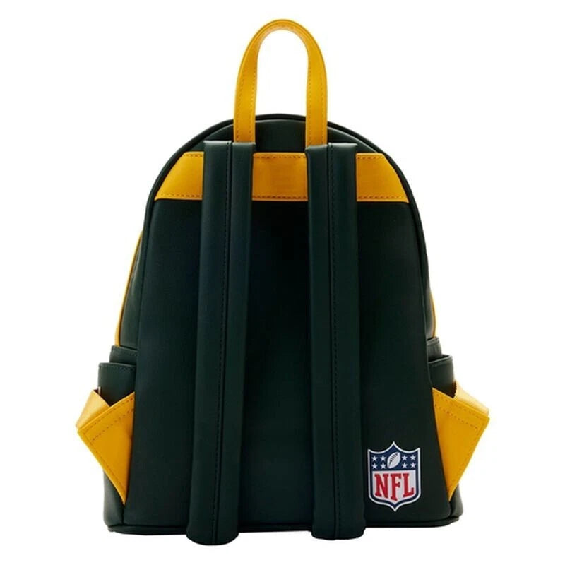 Loungefly NFL Football Green Bay Packers Double Strap Mini Backpack