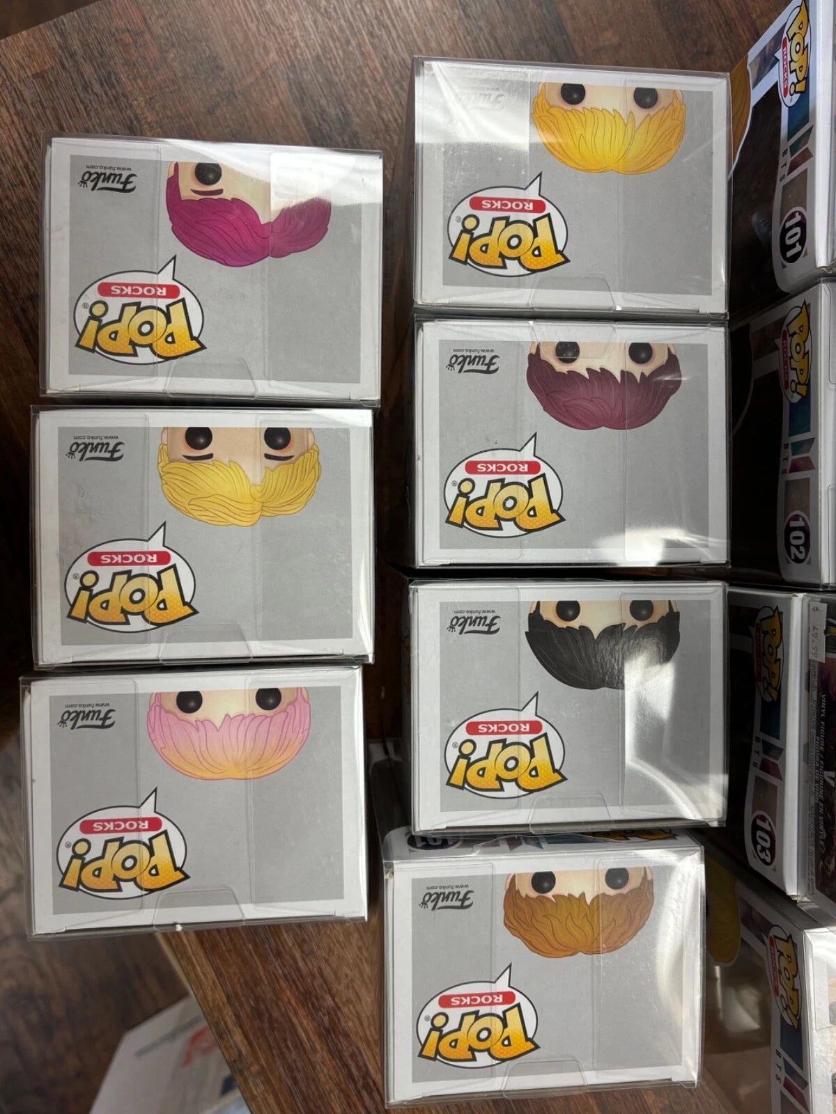 Funko Pop BTS KPOP DNA First Edition Rocks Lot Of 7 With PROTECTORS