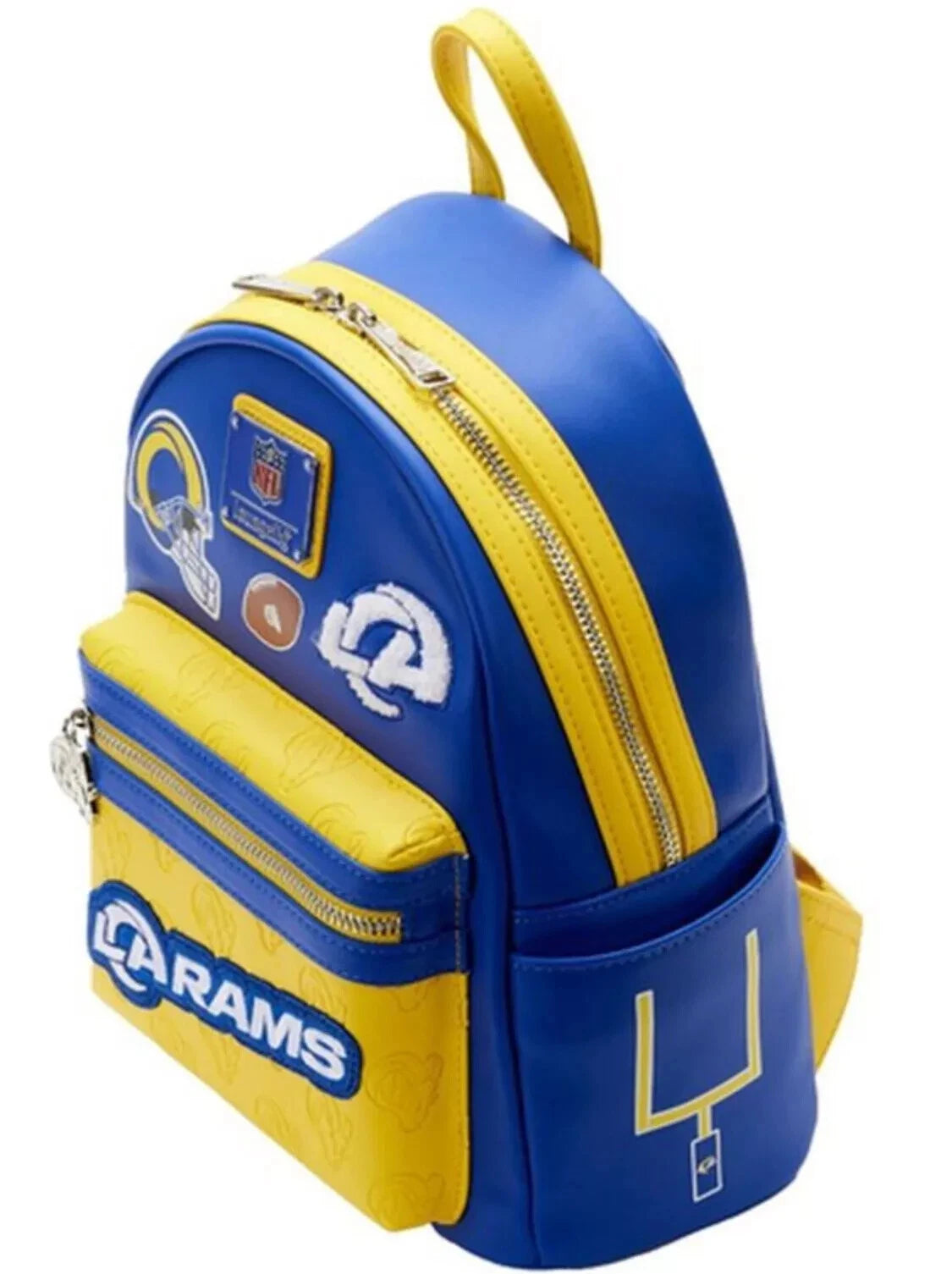 Loungefly NFL LA Rams Patches Mini Backpack New With Tags