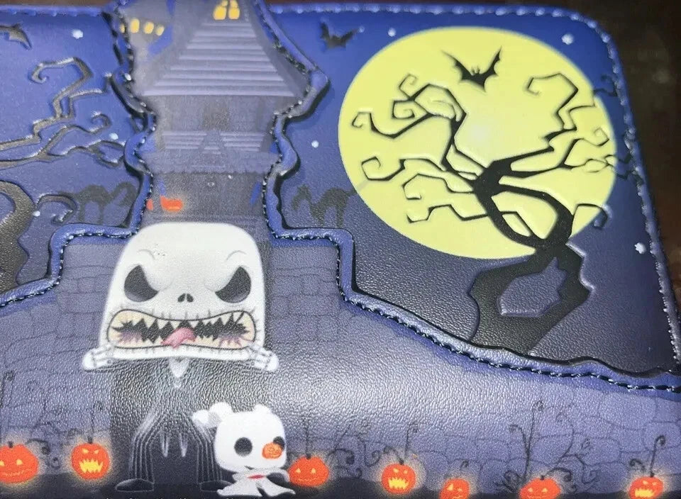 Loungefly POP Disney The Nightmare Before Christmas Zip Wallet Glow In The Dark