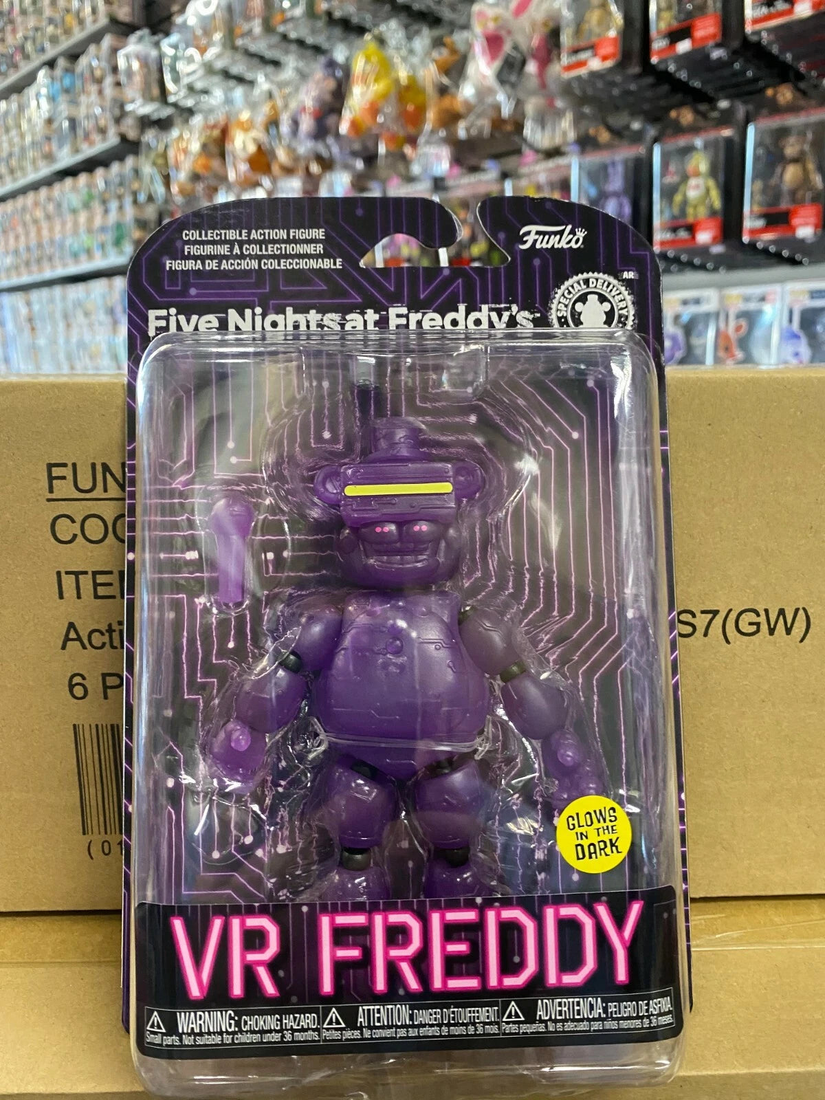 Funko FNAF Five Nights At Freddy's VR FREDDY Action Figure GITD S7