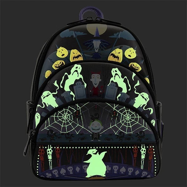 Loungefly Disney The Nightmare Before Christmas Glow in the Dark Mini Backpack