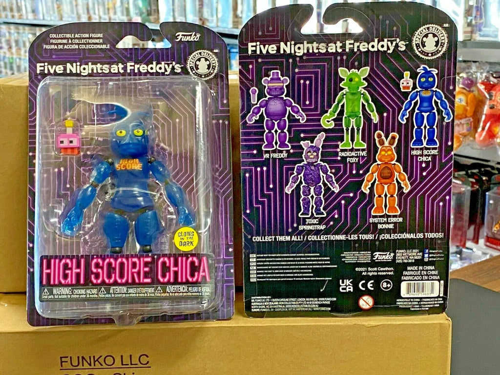 Funko FNAF Five Nights At Freddy's High Score Chica Action Figure GITD S7