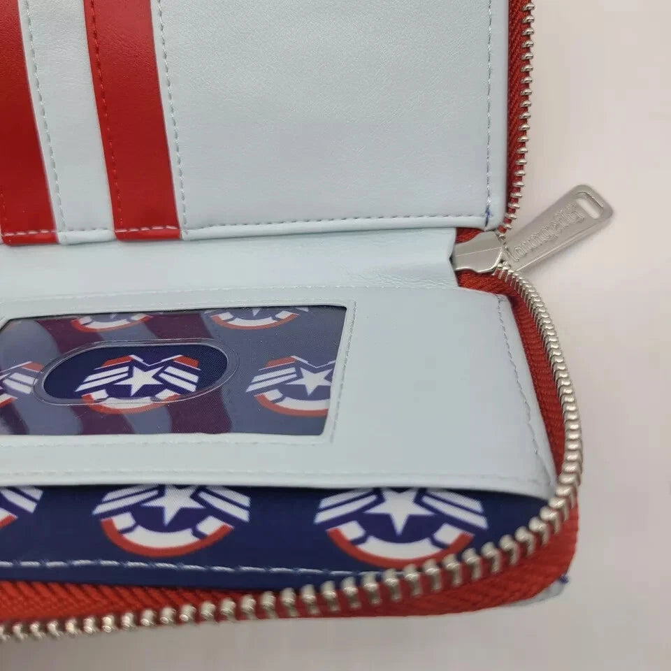 Loungefly Marvel Captain America Zip Around Wallet Falcon and the Winter Soldier