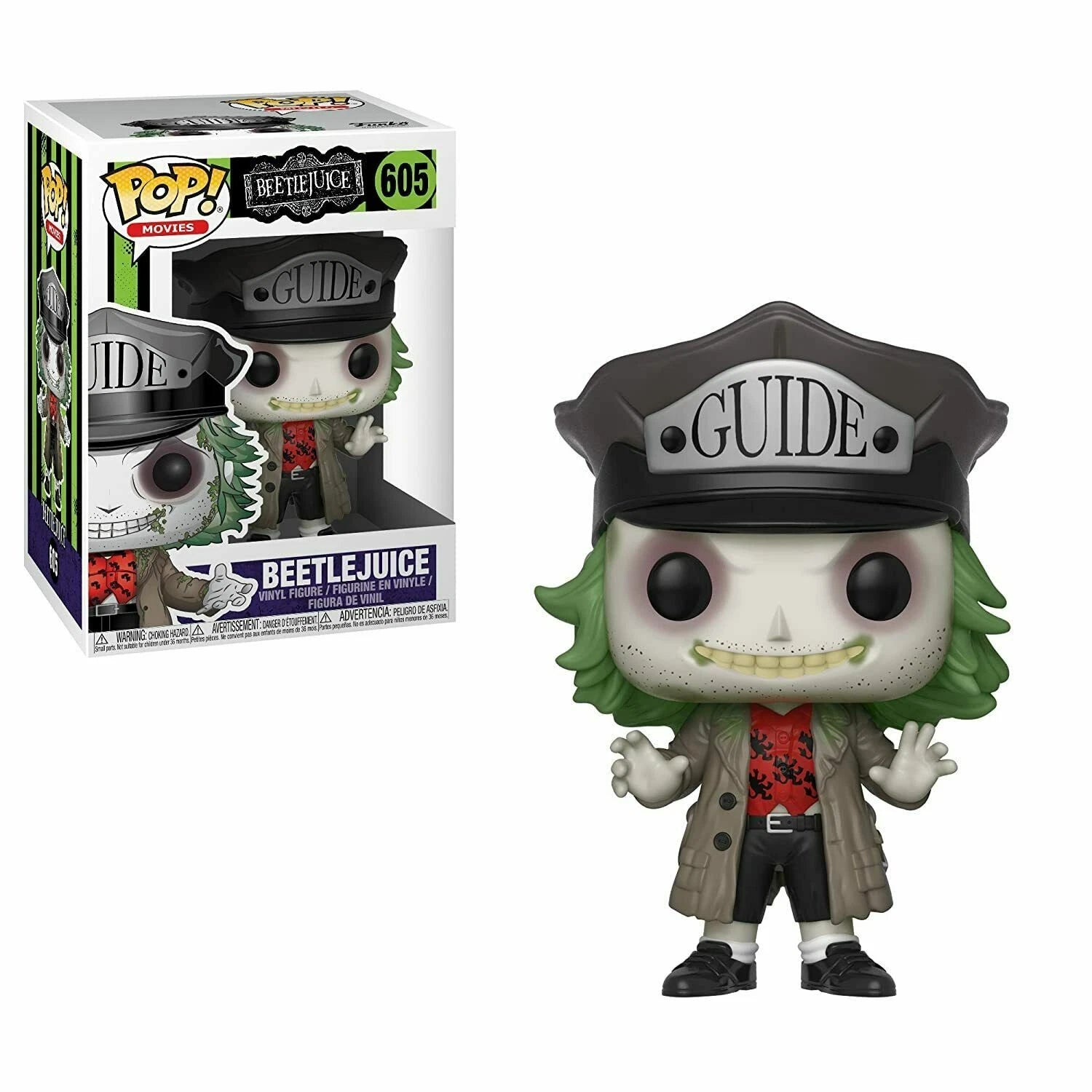FUNKO Pop Horror ! Beetle Juice w/hat  VINYL FIGURE