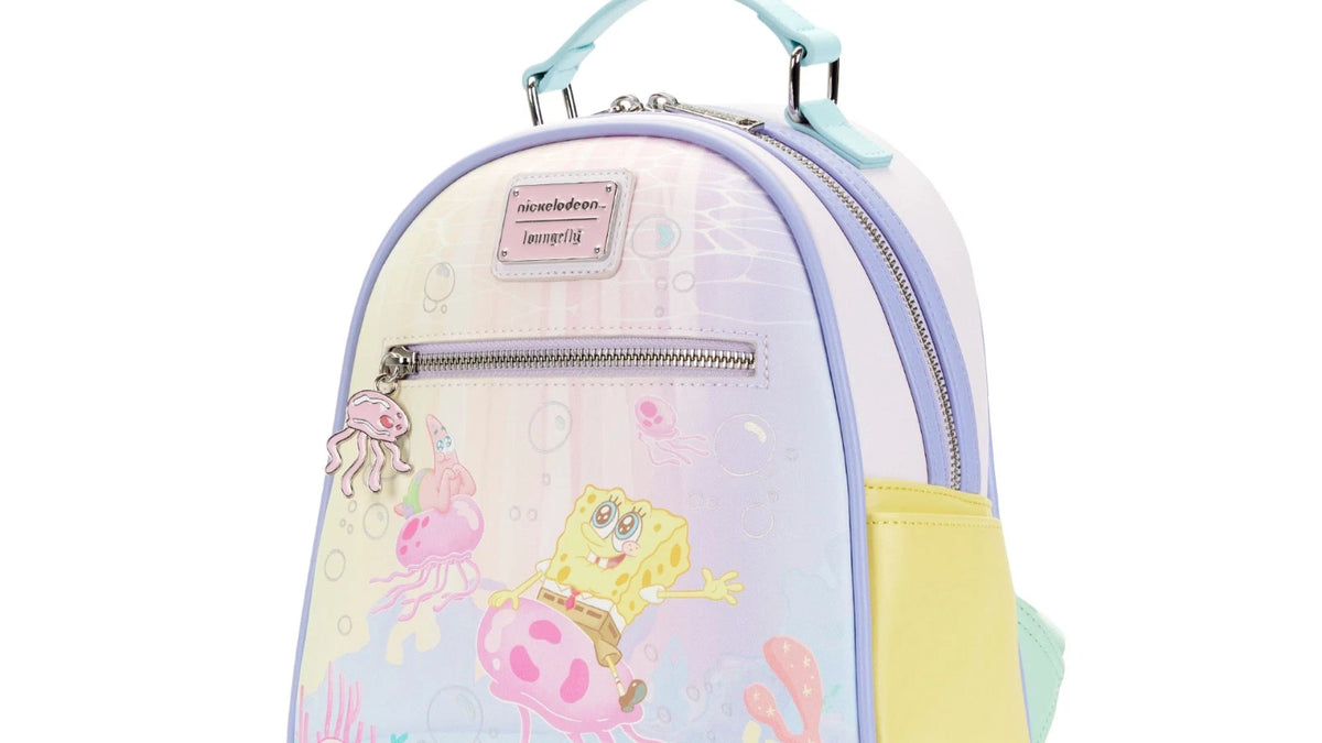 Loungefly Spongebob Pastel Jellyfish Catching Mini Backpack