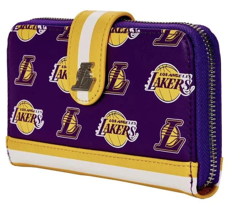 Loungefly NBA LA LAKERS LOGO SNAP WALLET