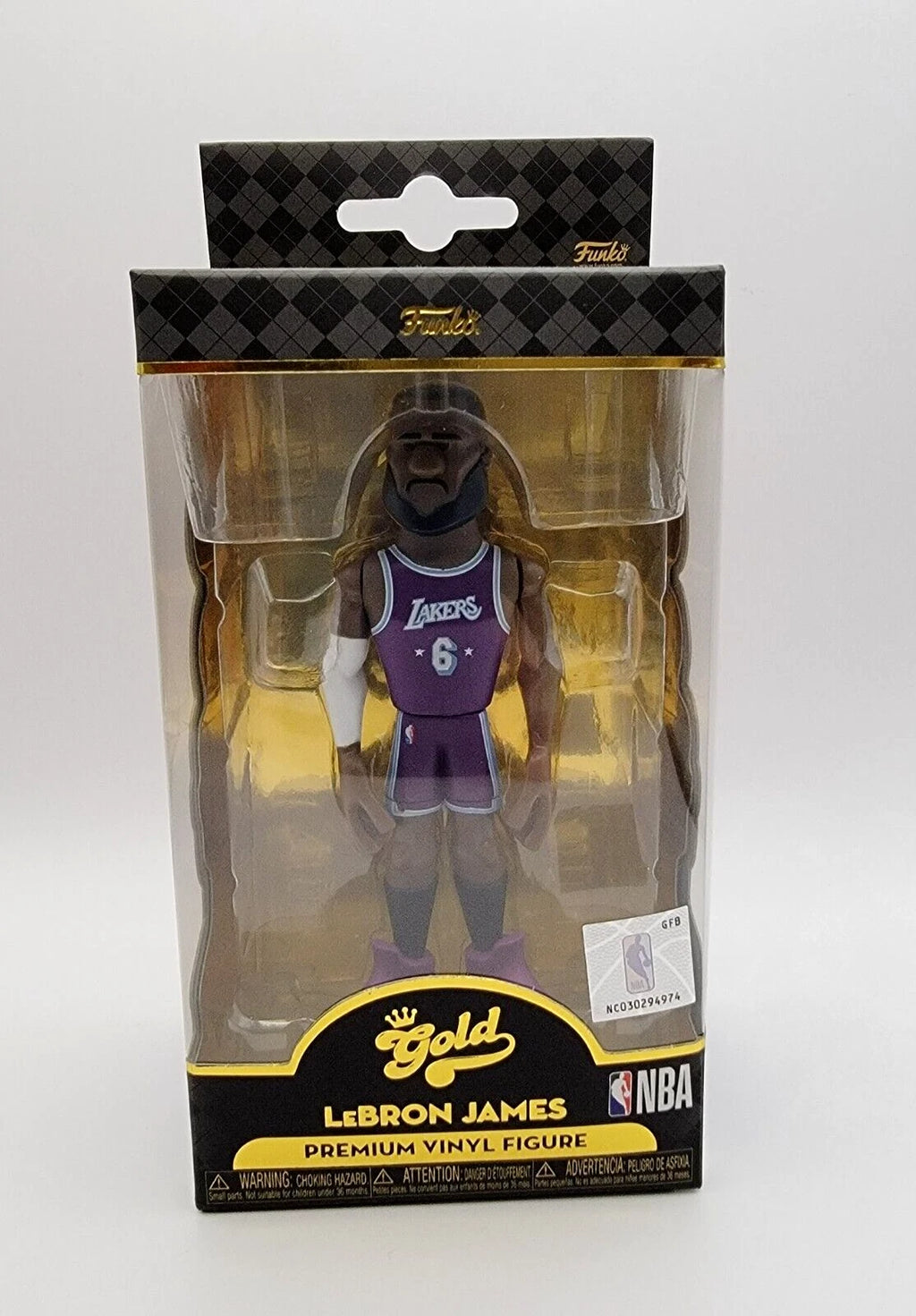 Funko Gold NBA: LA Lakers - Lebron James 5" Vinyl Figure (Purple Jersey) NIB
