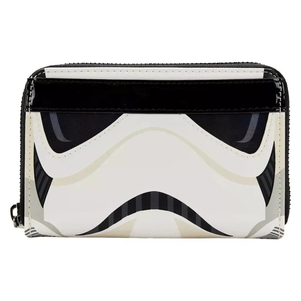 LOUNGEFLY Star Wars Stormtrooper Lenticular Cosplay Zip Around Wallet NEW