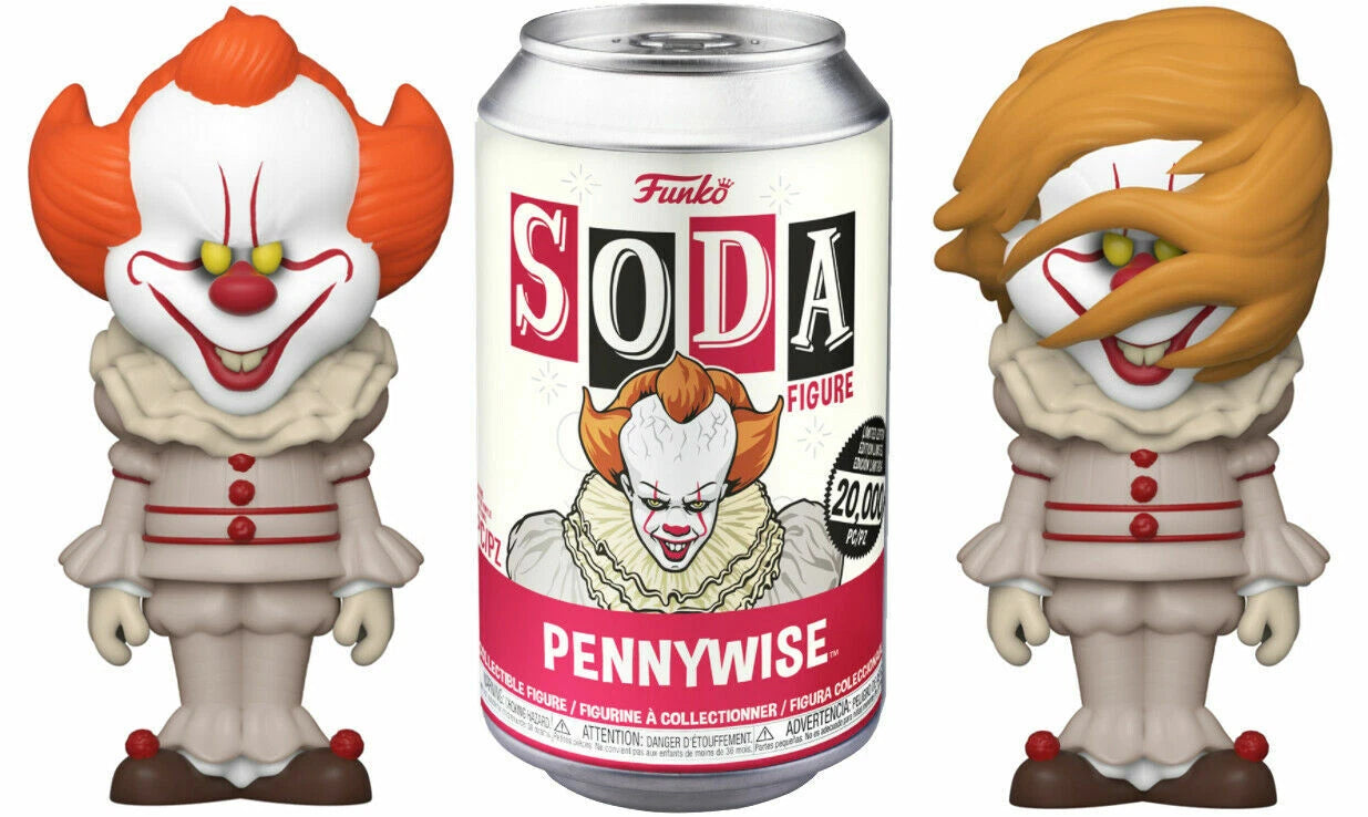 Vinyl Soda: IT Movie - Pennywise w/chase ( CHASE GUARANTEE CASE OF 6)