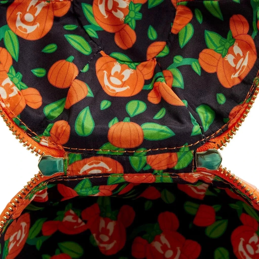 Loungefly Minnie Mouse Glow in the Dark Pumpkin Crossbody Bag New With Tags