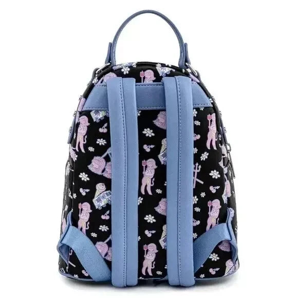 Loungefly Valfre Lucy Art All Over Print Faux Leather Mini School Backpack New