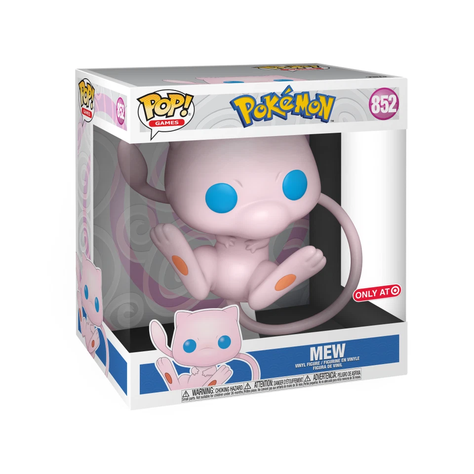 Funko Pop! Vinyl Jumbo 10 in: Pokémon - Mew (Jumbo) - Target (Exclusive) #852