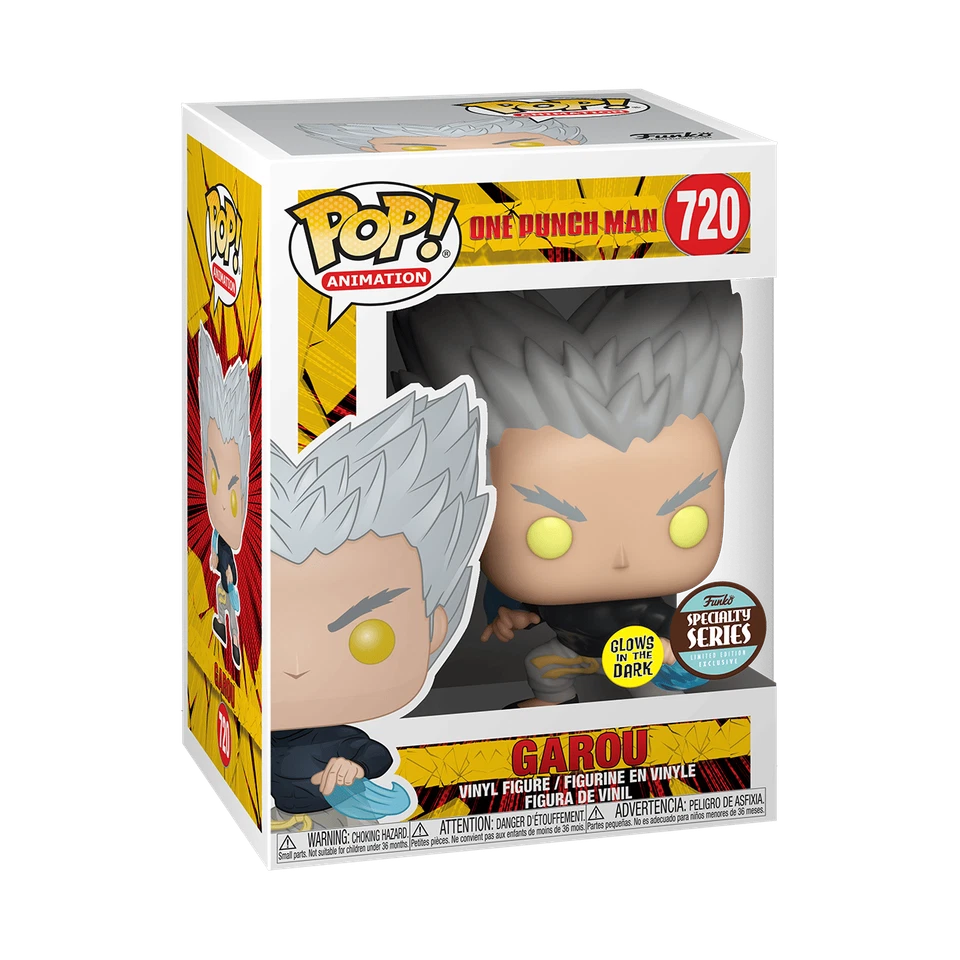 Funko Pop One Punch Man Garou (GITD) Figure w/ Protector (Specialty Series)